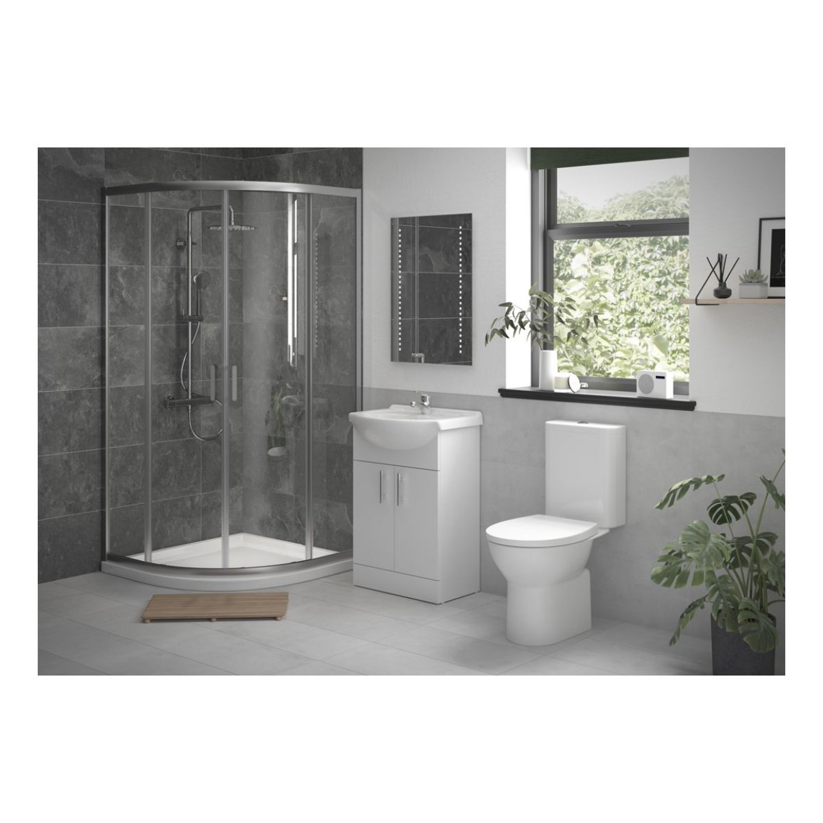 Trinity Whittle Bathroom Suite - White