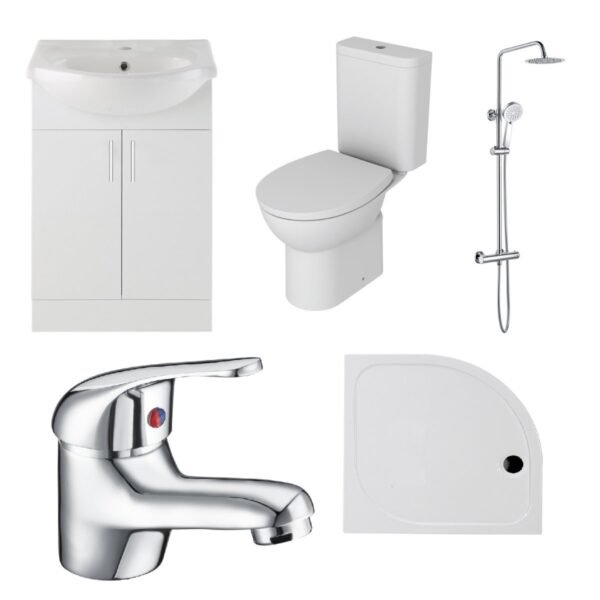 Trinity Whittle Bathroom Suite - White - Image 2