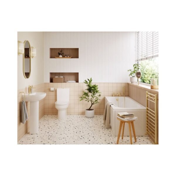 Trinity Denby Bathroom Suite & Brushed Brass Taps