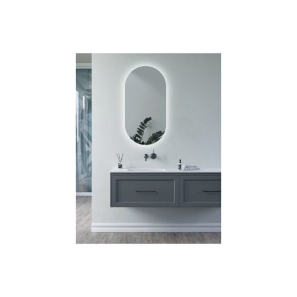 Trinity Zen Oblong Back-Lit Illuminated Mirror - 800mm x 400mm - Image 3