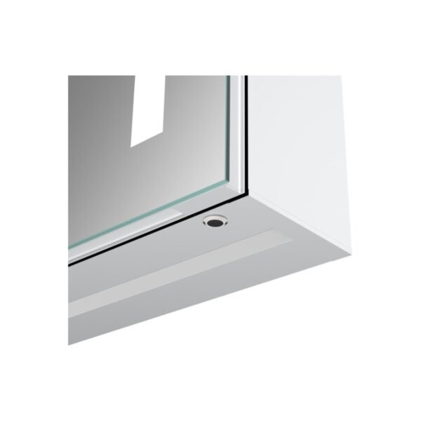 Trinity Cascade 2 Door Front-Lit Illuminated Mirror Cabinet - 600mm Wide - Image 3