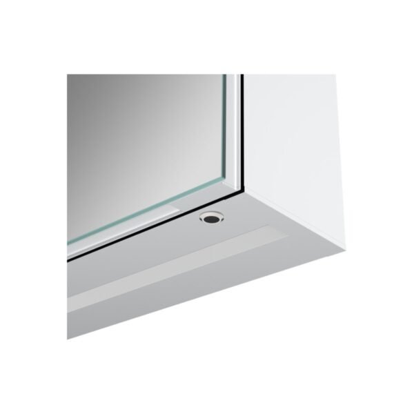 Trinity Drift 1 Door Front-Lit Illuminated Mirror Cabinet - 500mm Wide - Image 2