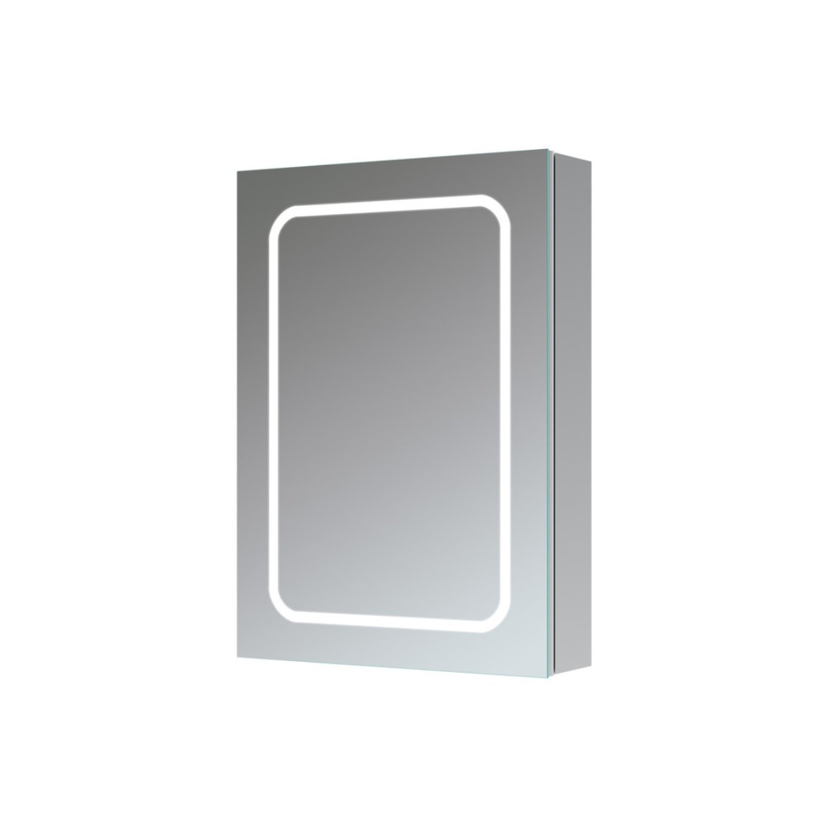 Trinity Drift 1 Door Front-Lit Illuminated Mirror Cabinet - 500mm Wide