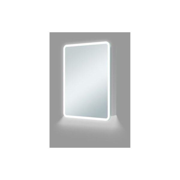 Trinity Lumen 1 Door Illuminated Mirrored Cabinet - 500mm Wide