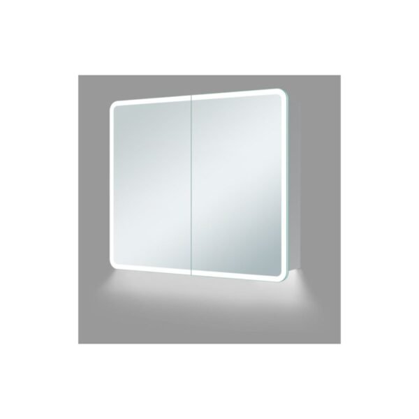 Trinity Lumen 2 Door Illuminated Mirrored Cabinet - 600mm Wide