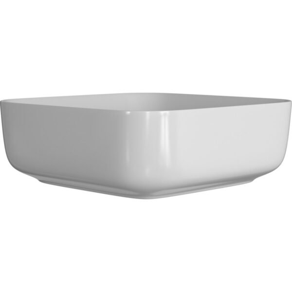 Trinity Sowerby Ceramic Square Countertop Basin With Waste - 400mm x 400mm