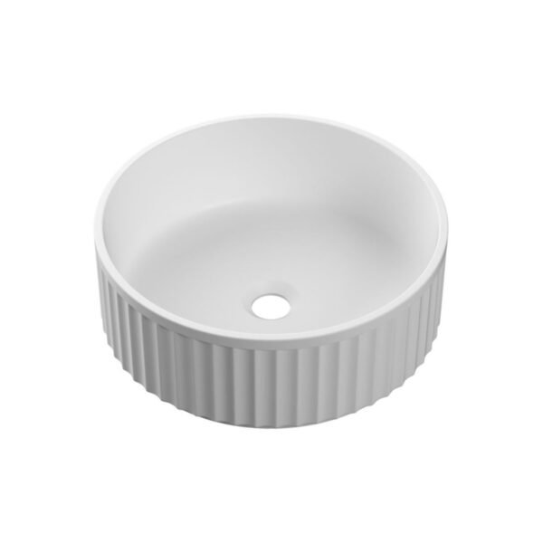 Trinity Breeze Round Countertop Basin - 400mm x 400mm - White