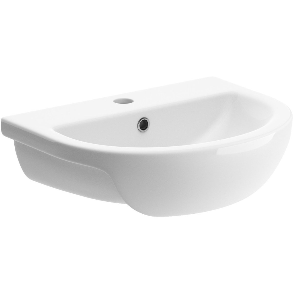 Trinity Waterton Semi Recessed Basin - 1 TH - 500mm x 400mm