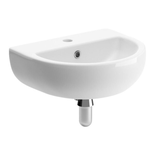 Trinity Waterton Cloakroom Basin With Bottle Trap - 1 TH - 450mm x 400mm