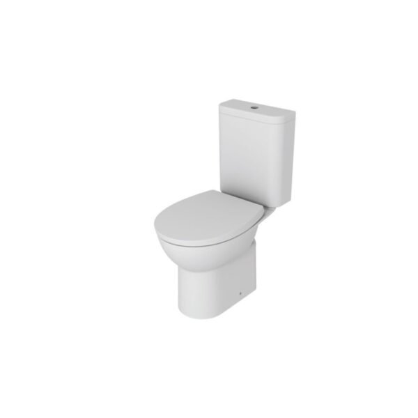 Trinity Express Close Coupled Rimless Toilet With Soft Close Seat - White - Image 2
