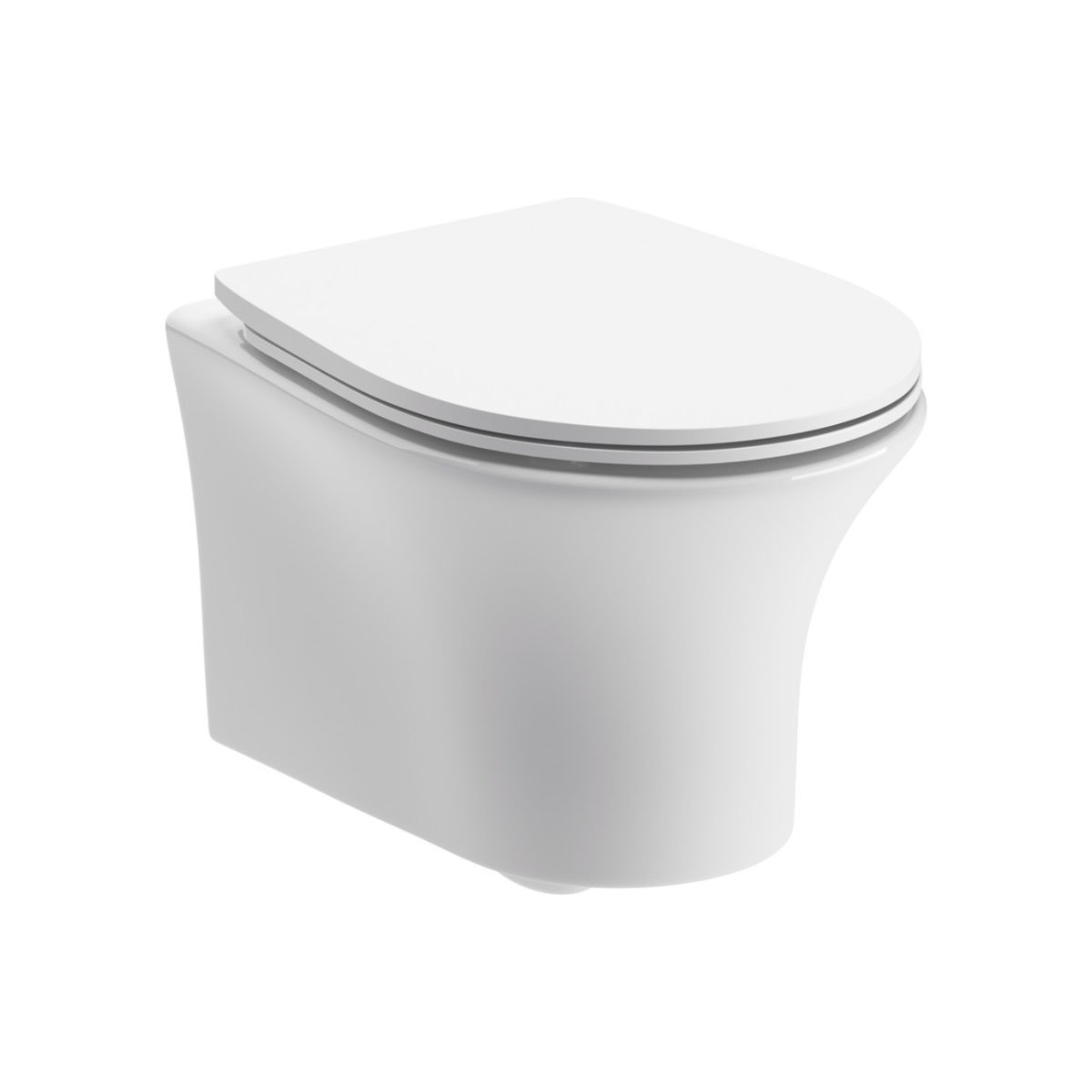 Trinity Carr Rimless Wall Hung Toilet With Soft Close Seat - White