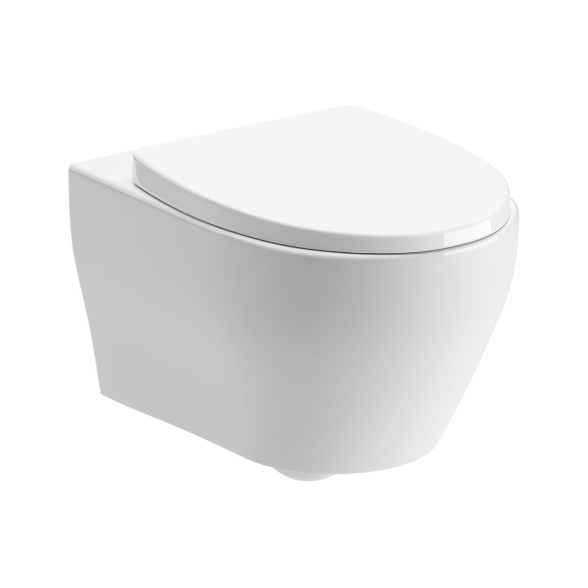 Trinity Hepworth Rimless Wall Hung Toilet With Soft Close Seat - White