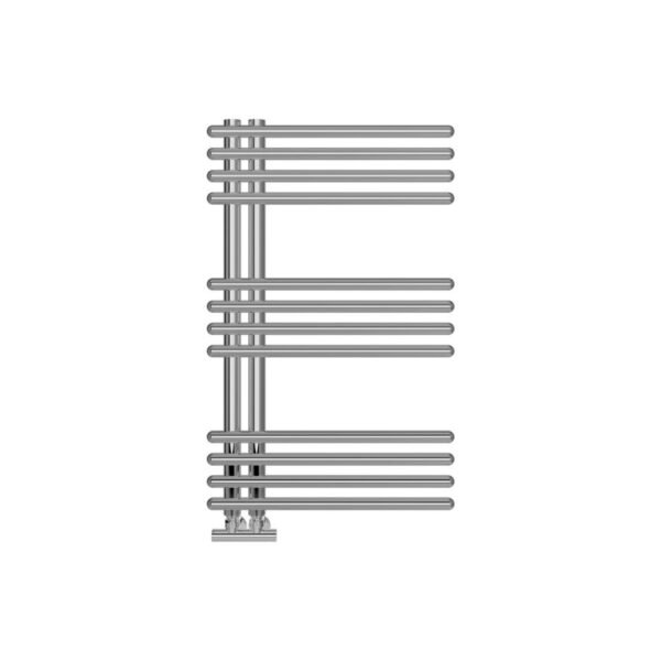 Trinity Hebble Round Ladder Heated Towel Rail - 800mm x 500mm - Chrome - Image 2