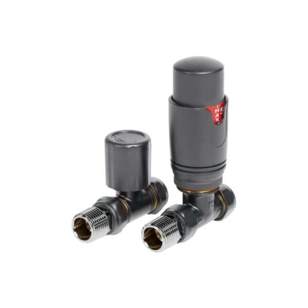 Trinity Round Thermostatic Radiator Valves - Straight