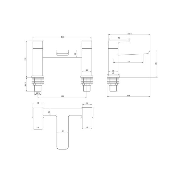 Trinity Thornes Bath Filler Tap - Image 2