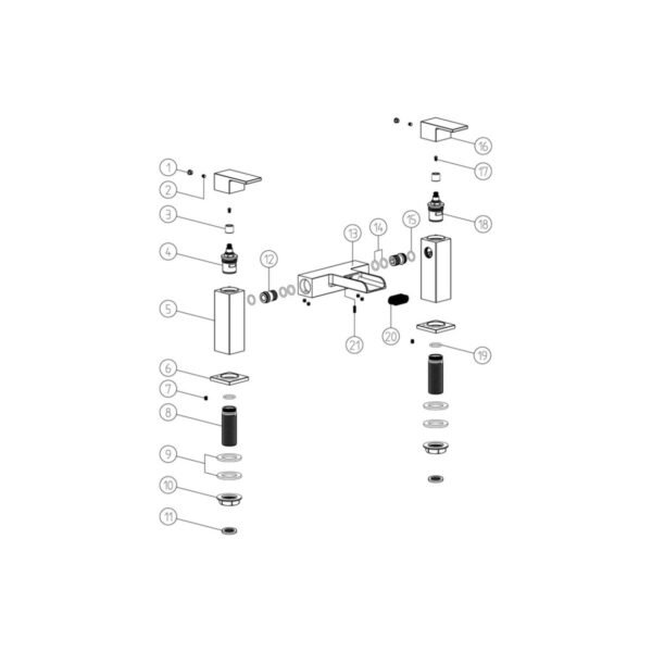 Trinity Tide Bath Filler Tap - Chrome - Image 3