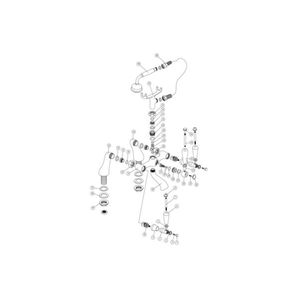 Trinity Cove Bath Shower Mixer Tap - Chrome - Image 3