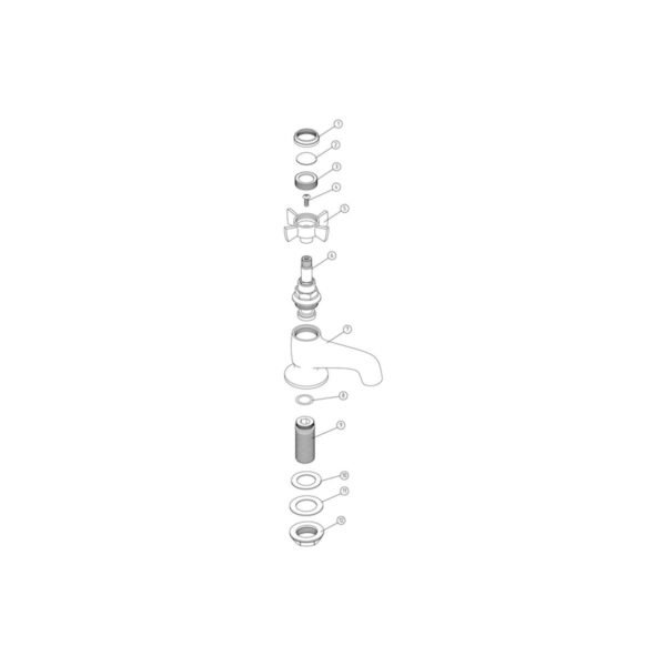 Trinity Solace Bath Pillar Taps - Chrome - Image 3