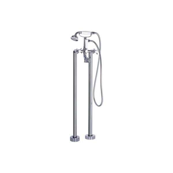 Trinity Solace Floor Standing Bath Shower Mixer Tap - Chrome