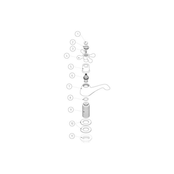 Trinity York Bath Pillar Taps - Chrome - Image 3