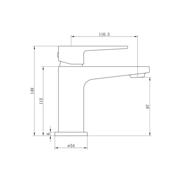 Trinity Mira Basin Mixer Tap With Waste - Chrome - Image 3