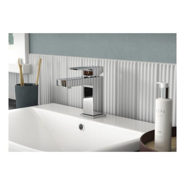 Trinity Volt Basin Mixer Tap With Waste - Chrome