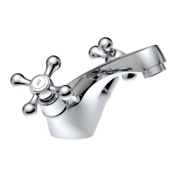Trinity York Basin Mixer Tap With Waste - Chrome