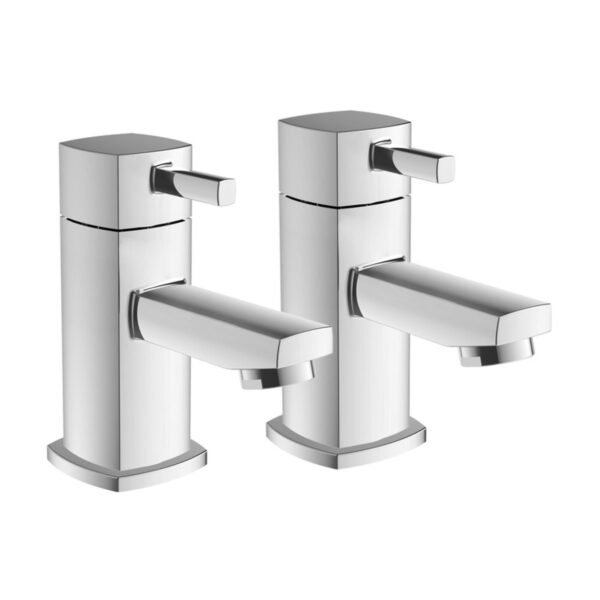 Trinity Time Basin Pillar Taps - Chrome