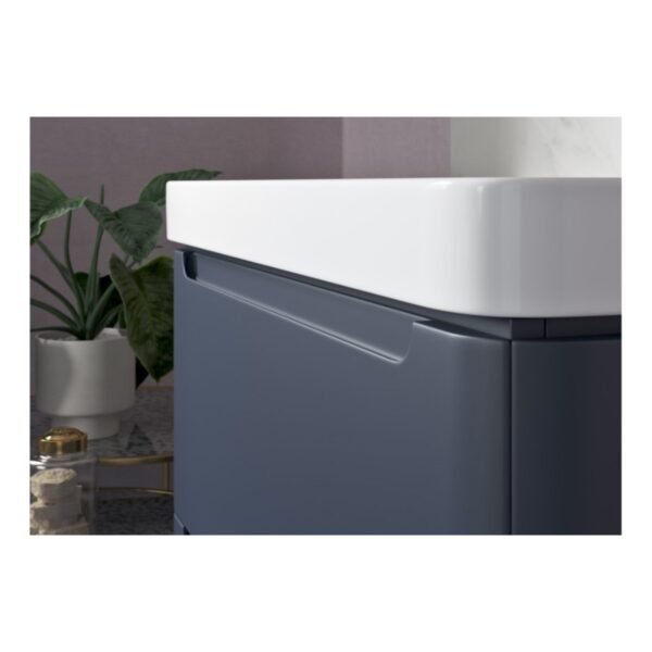 Trinity Sleek 2 Drawer Floorstanding Vanity Unit With Basin - 600mm Wide - Image 8