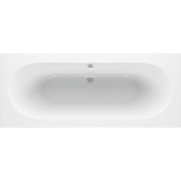 Trinity Cascade Supercast Double Ended Bath with Legs - White - Image 2