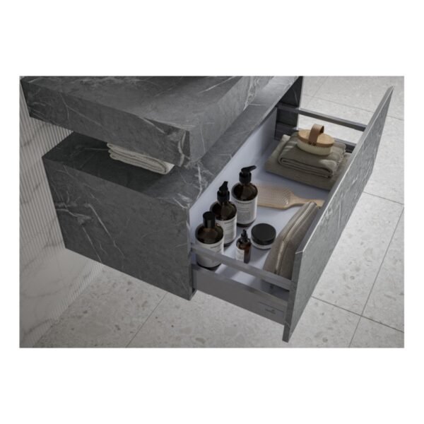 Trinity Real Wall Hung Basin Shelf - 600mm Wide - Image 6