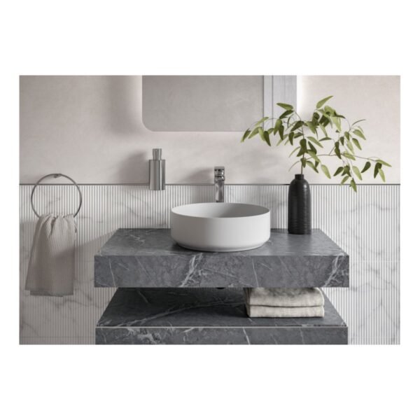 Trinity Real Wall Hung Basin Shelf - 600mm Wide - Image 5