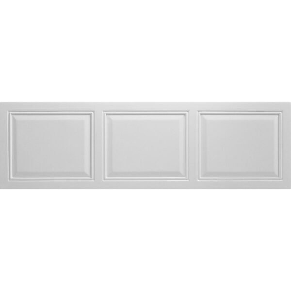 Trinity Shaker Acrylic Bath Front Panel - 1700mm Wide - White