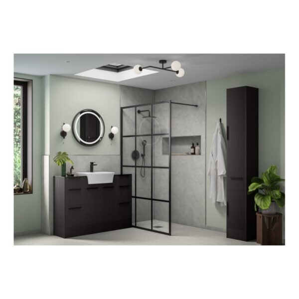 Trinity Swale 2 Door 1 Drawer Tall Storage Unit - 300mm Wide - Image 7