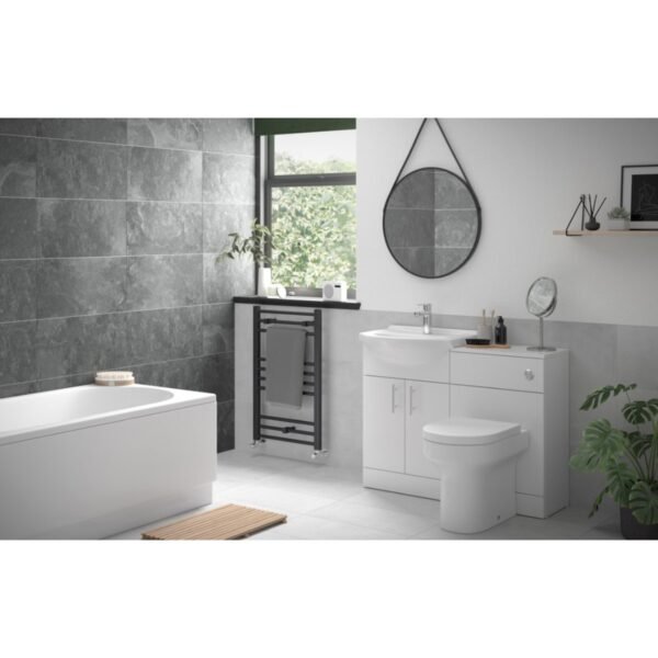 Trinity Whittle WC Unit And Back To Wall Pan Pack - 500mm Wide - White Gloss - Image 3