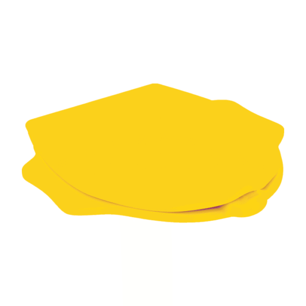 Geberit Bambini Wall Hung Toilet With Yellow Toilet Seat - White