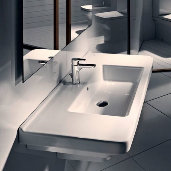 Roca Dama-N Wall Hung Basin - 1 TH - White