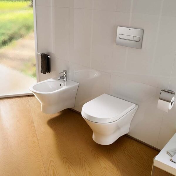 Roca Nexo Wall Hung Rimless Toilet - White