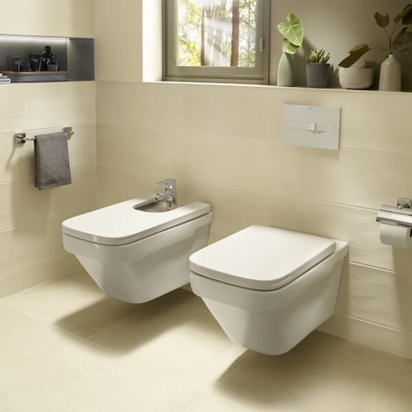 Roca Dama-N Rimless Compact Wall Hung Toilet - White
