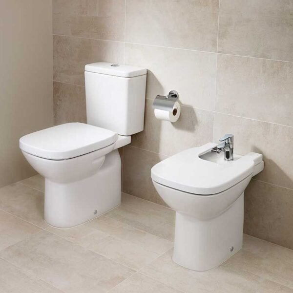 Roca Debba Open Back Close Coupled Toilet - White