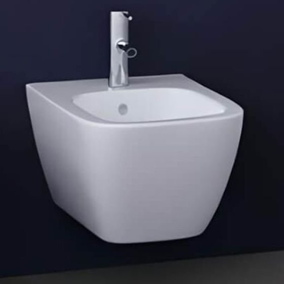 Geberit Smyle Square Wall Hung Bidet - White