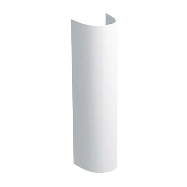 Geberite Smyle Basin With Full Pedestal - 550mm Wide - 1 TH - White - Image 2