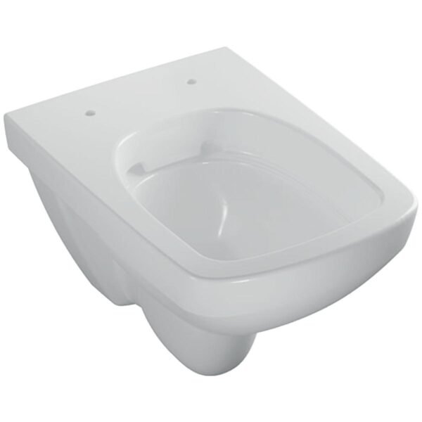 Geberit Selnova Compact Rimless Wall Hung Toilet With Quick Release Soft Close Seat - White