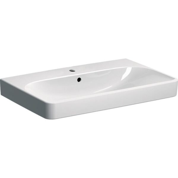 Geberit Smyle 1 Door Wall Hung Vanity Unit With Basin - 750mm Wide - 1 TH - Image 2