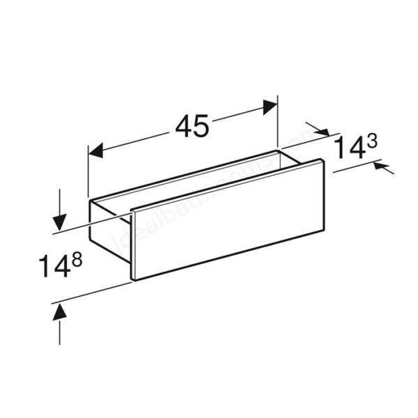 Geberit Smyle Shelf Box - 450mm Wide - Image 2