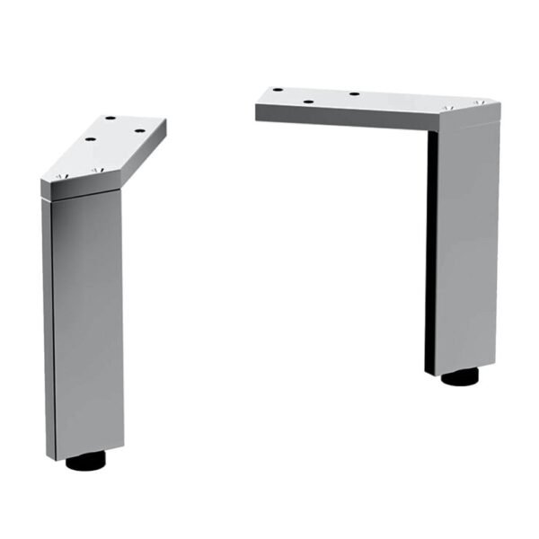Geberit Smyle Square Set of 2 Furniture Legs - Chrome