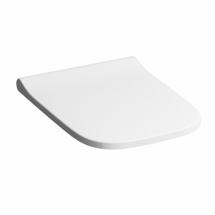 Geberit Smyle Square Wall Hung Toilet With Overlapping Lid Soft Close Seat - White