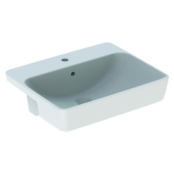 Geberit VariForm Semi Recessed Basin - 550mm Wide - White