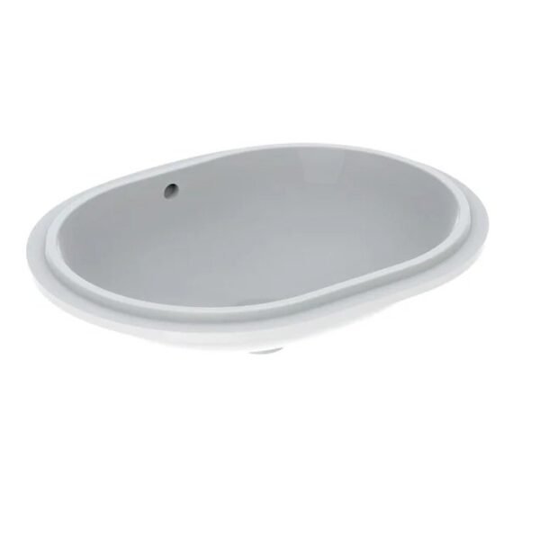 Geberit VariForm Oval Unter Counter Top Basin - No TH - 550mm Wide - White