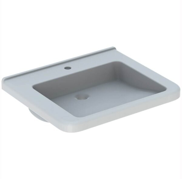 Geberit Selnova Square Comfort Wall Hung Basin - 650mm Wide - 1 TH - White